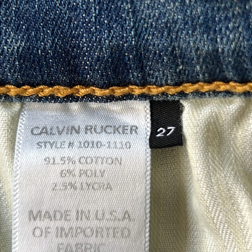 Calvin Rucker See The Love Crop High Rise Jean Size 27 - Picture 12 of 13